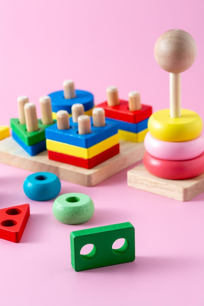 Rainbow Wooden Stacker