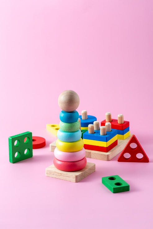 Rainbow Wooden Stacker