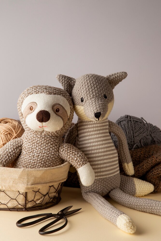Crochet plush still life