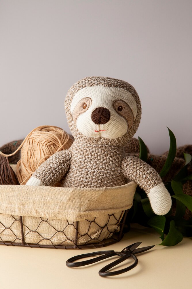 Crochet plush still life