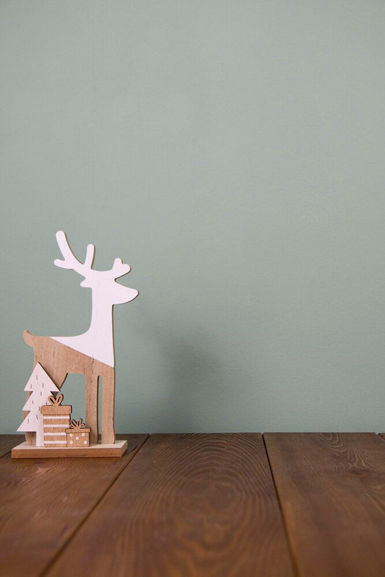 Hand-Carved Woodland Deer